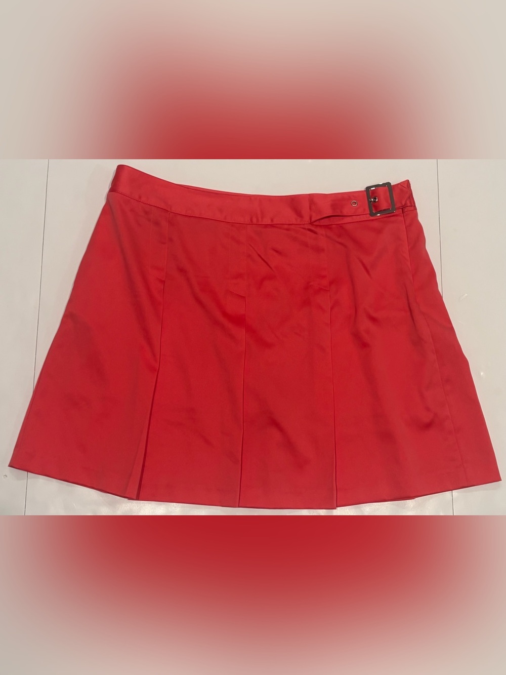 IZOD XFG Performance Stretch Golf Skort Red Coral Women's Size 14 Pleated